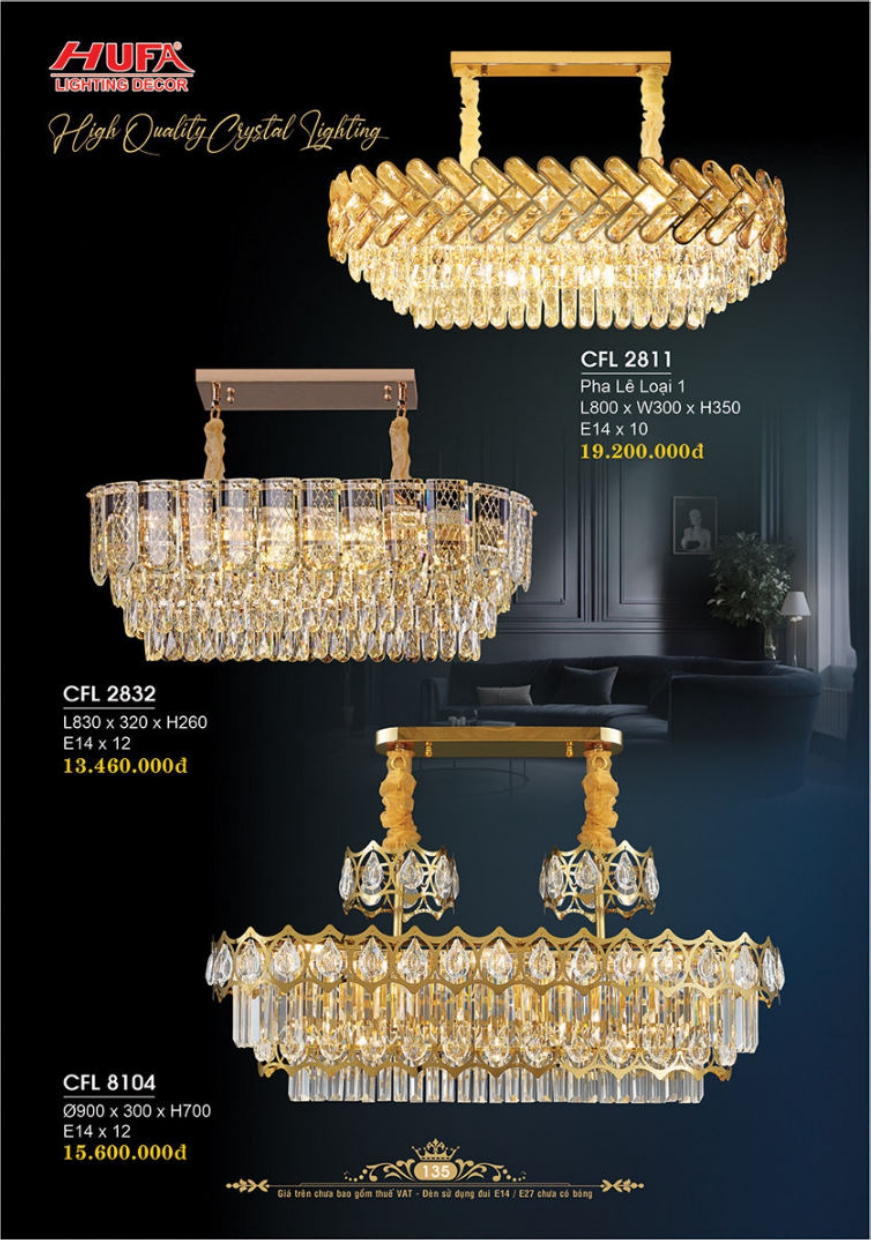 Bảng giá đèn trang trí HUFA